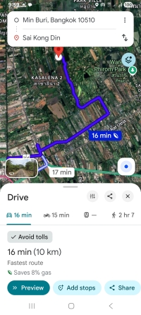 ขายที่ดิน สนามกอล์ฟกฤษดาธานนท์ กฤษดา25)ถ.ประชาร่วมใจ มีนบุรี 369 ตรว. ราคา3.5ลบ.