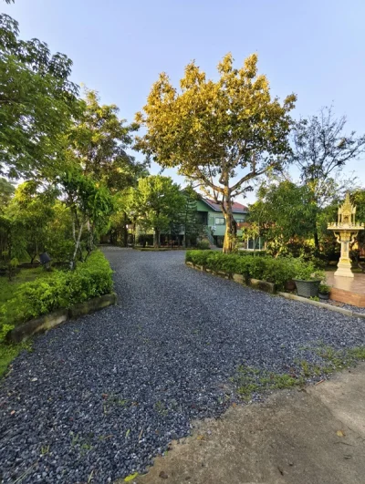 ขายบ้านสวน พร้อมที่ดิน รวม 3 ไร่ บึงกาสาม อ.หนองเสือ จ.ปทุมธานี น้ำไม่ท่วม เจ้าของขายเอง โทร.086-7777215