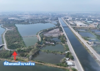 ขายที่สีม่วง 46 ไร่ ใกล้ถนนเลียบมอเตอร์เวย์ สาย 7 ใกล้นิคมอมตะ ชลบุรี  ต.บางนาง อ.พานทอง จ.ชลบุรี