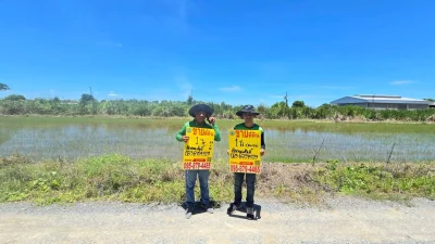 Vายที่ดินไทรใหญ่ 1 ไร่) ติดถนนหินคลุกสาธารณะ ไทรน้อย นนทบุรี