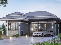 บ้านเดี่ยวชั้นเดียว เชียงรายเด่นห้า 3ห้องนอน  ใกล้ใจกลางเมือง น้ำไม่ท่วม