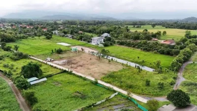 ขายด่วน ที่ดินสาริกา ถมแล้ว ติดถนนคอนกรีต เนื้อที่ 100 ตร.ว.