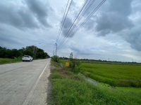 ขายถูก ที่ดินสีม่วงไทรน้อย 7 ไร่ เหมาะสร้างโกดัง-โรงงาน ติดถนน นบ.3015 จ.นนทบุรี