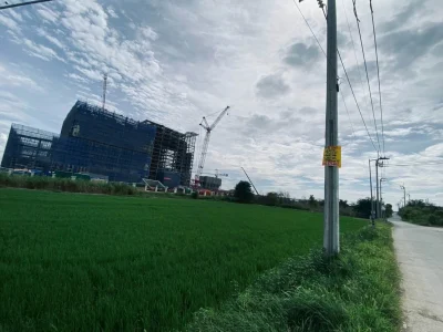 ขายถูกที่ดินผังม่วงใกล้โรงไฟฟ้า 457 ตรว ติดถนน 3 ด้าน ไทรใหญ่ ไทรน้อย นนทบุรี