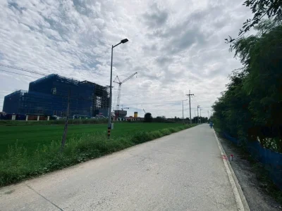 ขายถูกที่ดินผังม่วงใกล้โรงไฟฟ้า 457 ตรว ติดถนน 3 ด้าน ไทรใหญ่ ไทรน้อย นนทบุรี