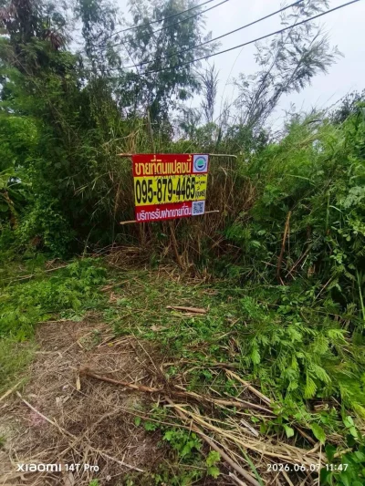 ขายด่วนที่ดิน 55 ตรว ติดถนนสาธารณะ ถมแล้ว ม.ดินอุดม 7 บางบัวทอง นนทบุรี
