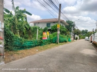 ขายที่ดินใกล้แนวรถไฟฟ้าสายสีชมพู 103 ตารางวา ถมแล้ว ติดถนนคอนกรีตสาธารณะ ซอย ติวานนท์ 27 อ.เมืองนนทบุรี จ.นนทบุรี