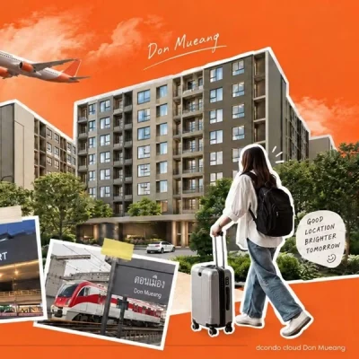 dcondo cloud Don Mueang คอนโด ใกล้สนามบินดอนเมือง แต่งครบ พร้อมอยู่ โทร 082-9946364