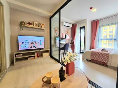 ขายคอนโดใหม่ dcondo Shine Rangsit ใกล้ ม.ธรรมศาสตร์ รังสิต แต่งครบ พร้อมเข้าอยู่ โทร 0654496399