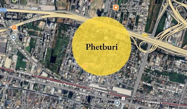 ขายด่วน ที่ดินผังสีส้ม ย่านเพชรบุรี ใกล้ MRT พระราม 9