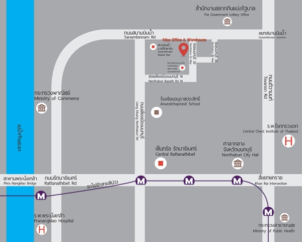 ให้เช่า โกดัง Warehouse คลังสินค้า สนามบินน้ำ นนทบุรี