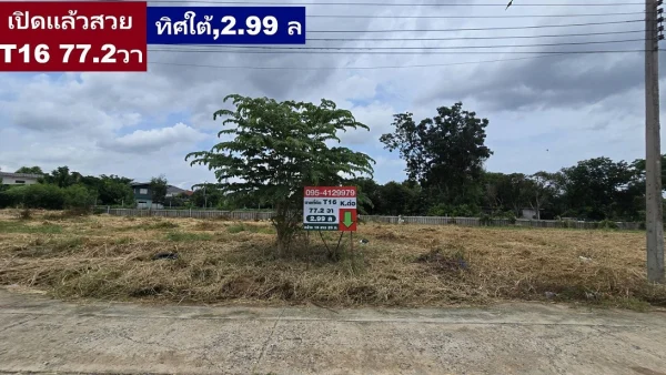 ขายที่ดินจัดสรร 156.1 ตารางวา SQW สวยสร้างบ้านใหญ่ ทำแปลงใหญ่ให้พิจารณา สวยมากๆ หมู่บ้านลานทอง ปากเกร็ด (จุด ติวานนท์-ปากเกร็ด 25) ใกล้แจ้งวัฒนะ เมืองทอง มลานทองซอย 36/1
