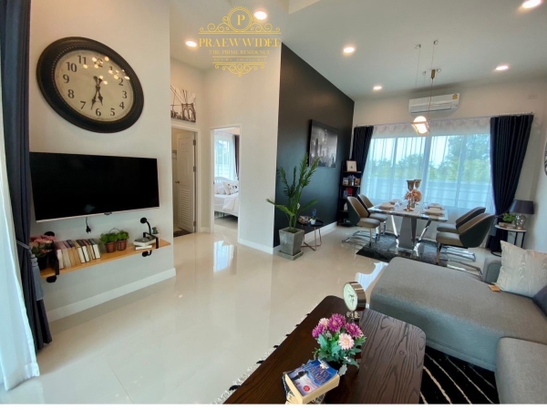 บ้านเดี่ยวชั้นเดียว เชียงรายเด่นห้า 3ห้องนอน  ใกล้ใจกลางเมือง น้ำไม่ท่วม