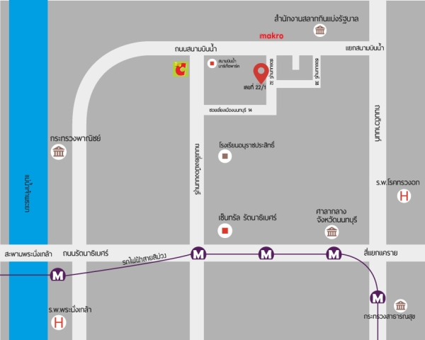 ให้เช่าพื้นที่ สำนักงานขนาดเล็ก ออฟฟิศ พร้อมห้องเก็บของ นนทบุรี ใกล้ MRT