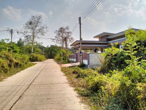 ขายถูกที่ดินติดถนนคอนกรีตในโครงการคุ้มพานทองวิลล่า อ.พาน จ.เชียงราย