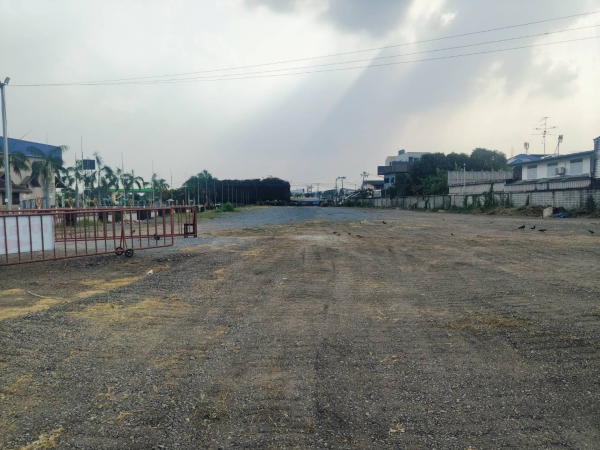 ที่ดินติดถนนเทพรักษ์ให้เช่า 12 ไร่ ข้างป.กุ้งเผา