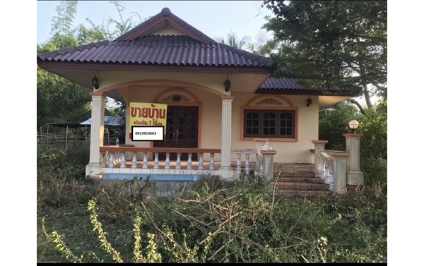 บ้านเดี่ยวชั้นเดียว เนื้อที่ 1 ไร่  21 ตารางวา อยู่หลังซานโตรินี เขาใหญ่ ชะอำ เพชรบุรี