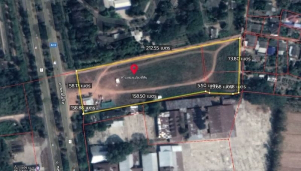 ขายที่ดินถมแล้ว รูปแปลงสี่เหลี่ยมผืนผ้า ต.เมืองพาน อ.พาน จ.เชียงราย 