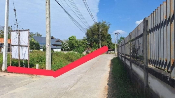ขายที่ดินด้านหน้า ติดถนนคอนกรีตบ้านป่าไร่ ต.บ้านดู่ อ.เมือง จ.เชียงราย