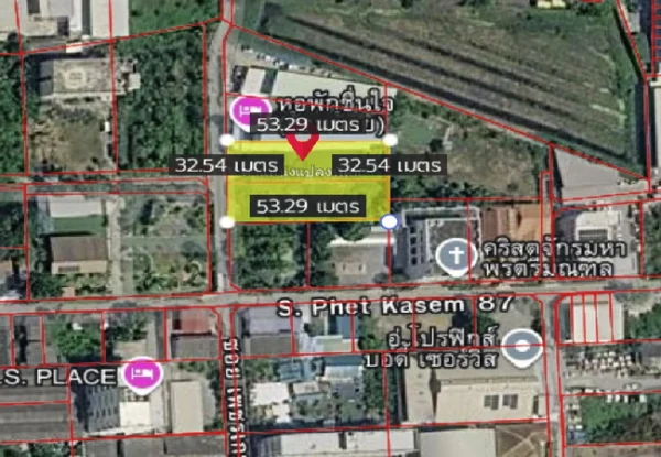 ขายที่ดิน 409 ตร.ว. ซอยเพชรเกษม 87 ถนนเพชรเกษม กระทุ่มแบน สมุทรสาคร