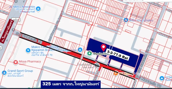 ขายที่ดินลงทุนปี 2570 ได้เลยสบายผังเปลี่ยนสีเหลืองเป็น ส้ม ย.6-13 ตรง JC MALL , ปัฐวิกรณ์ นวมินทร์70 ภาพที่ 2