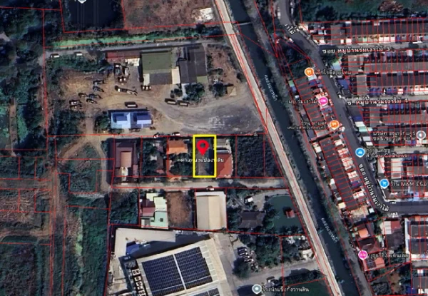 ขายที่ดิน 130 ตร.ว. ซอยเลียบคลองนายหลีก ใกล้วัดลาดปลาดุก อำเภอบางบัวทอง นนทบุรี