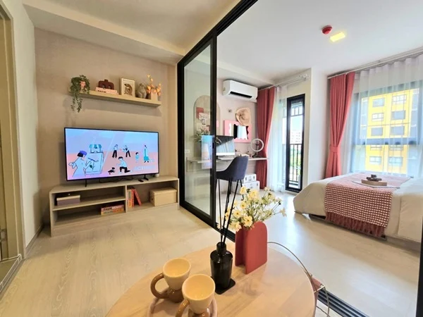 ขายคอนโดใหม่ dcondo Shine Rangsit ใกล้ ม.ธรรมศาสตร์ รังสิต แต่งครบ พร้อมเข้าอยู่ โทร 0654496399